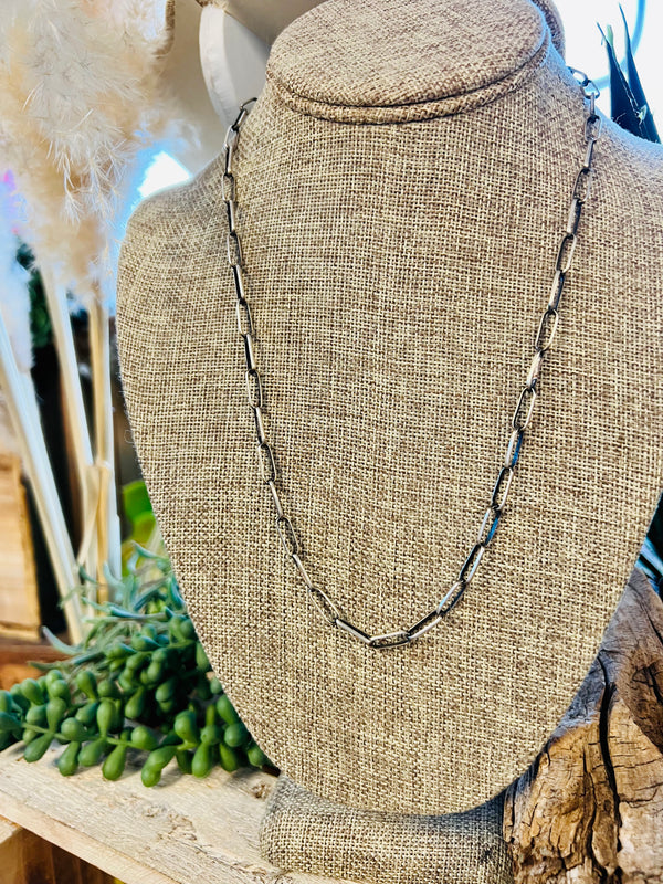 Sterling Silver Handmade Navajo 24” Chain