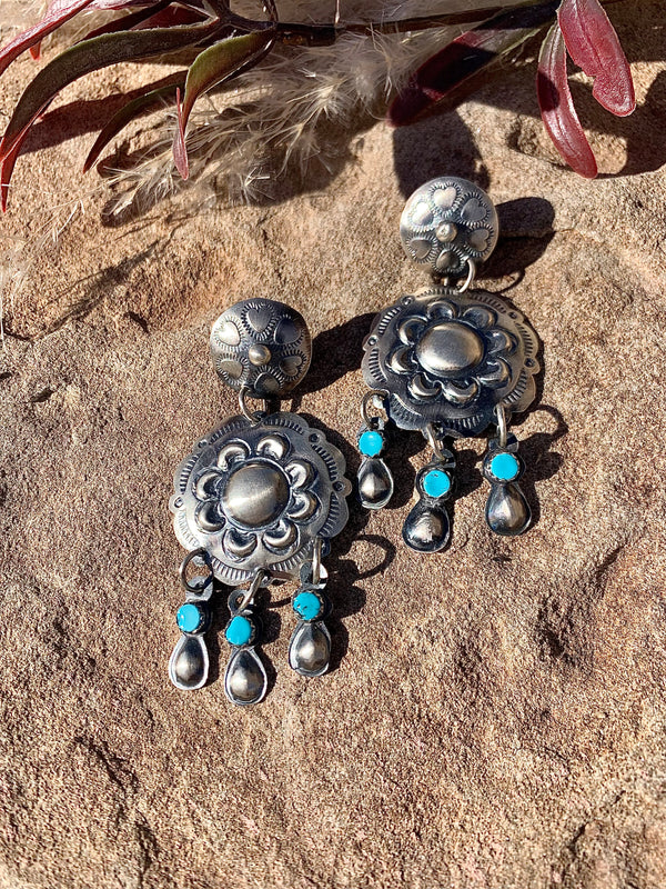 Love & Turquoise Dangle Earrings