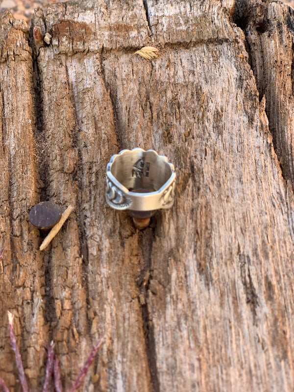 Antiqued Silver Ring