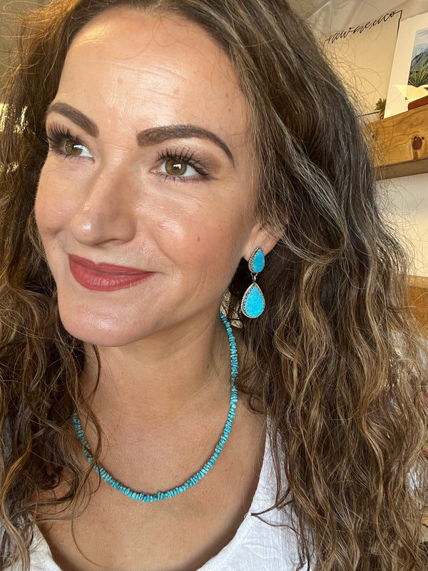 Turquoise Water Dangle Earrings