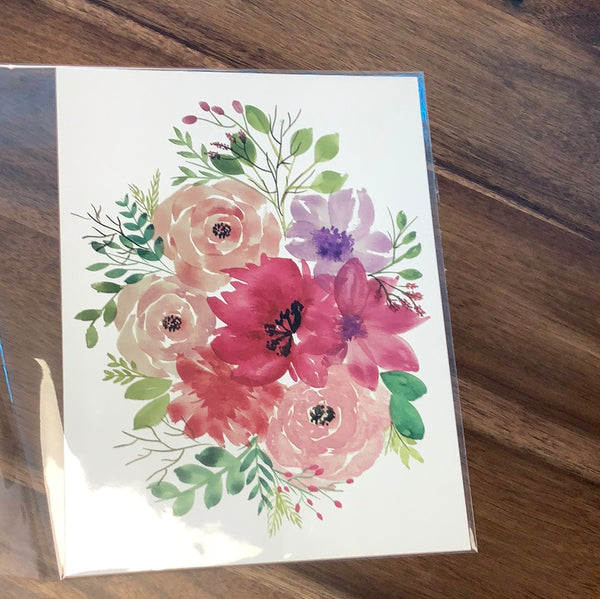 Hand Painted Print 9x12