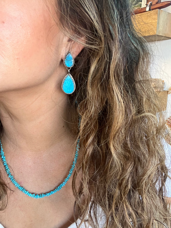 Turquoise Water Dangle Earrings