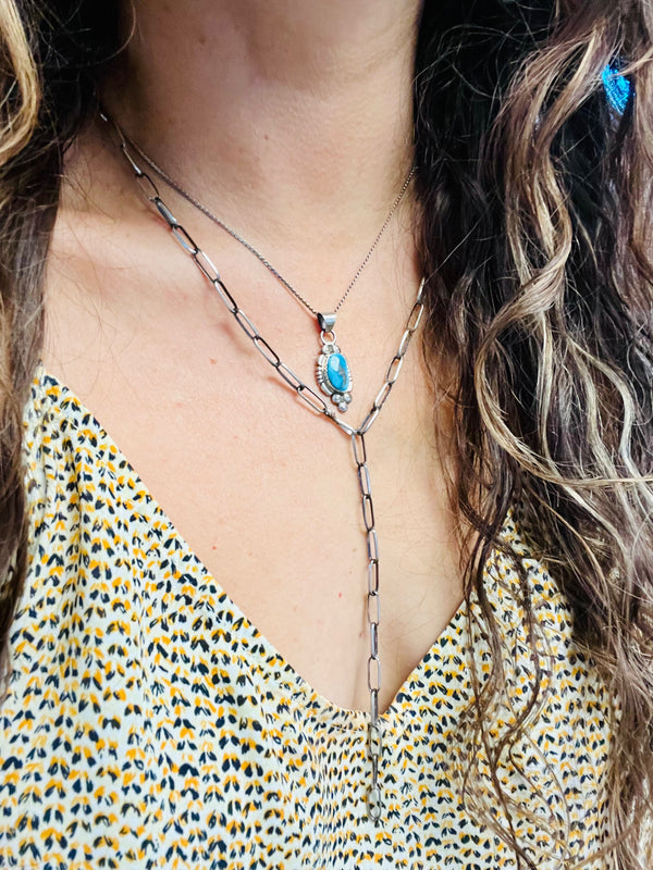 Navajo Sterling Silver Chain Necklace