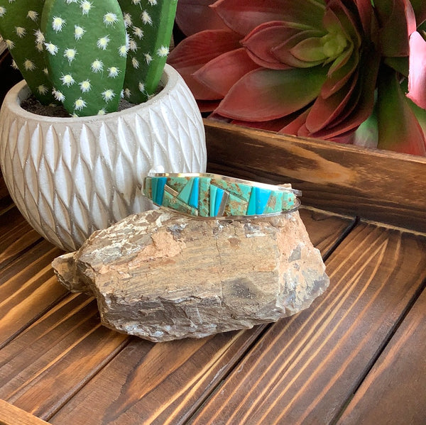 Inlay Matrix Bracelet - Turquoise