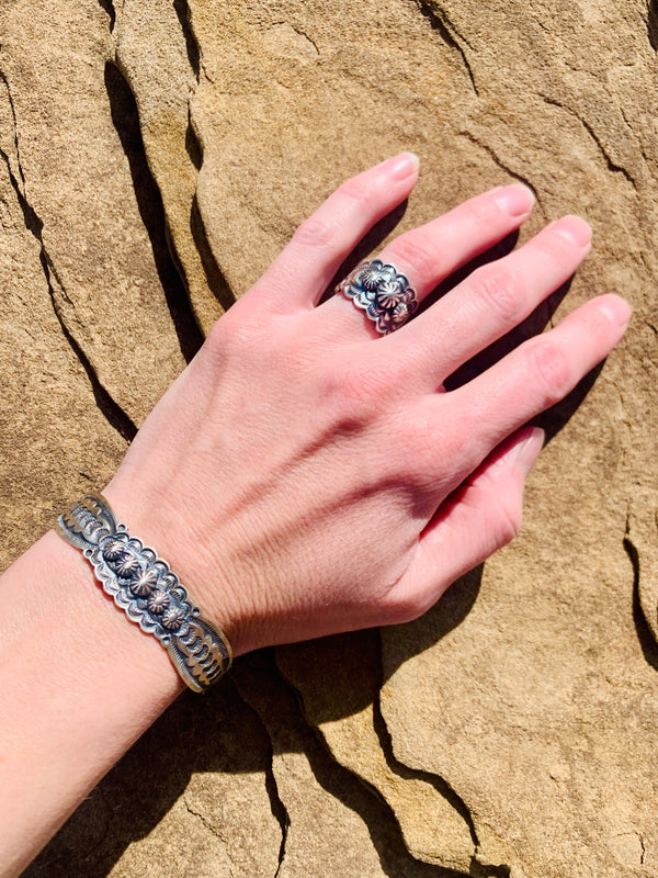 Antiqued Silver Ring