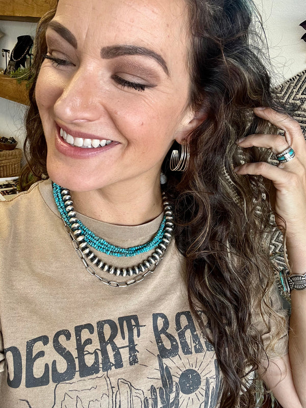 Silver Stacked Hoops
