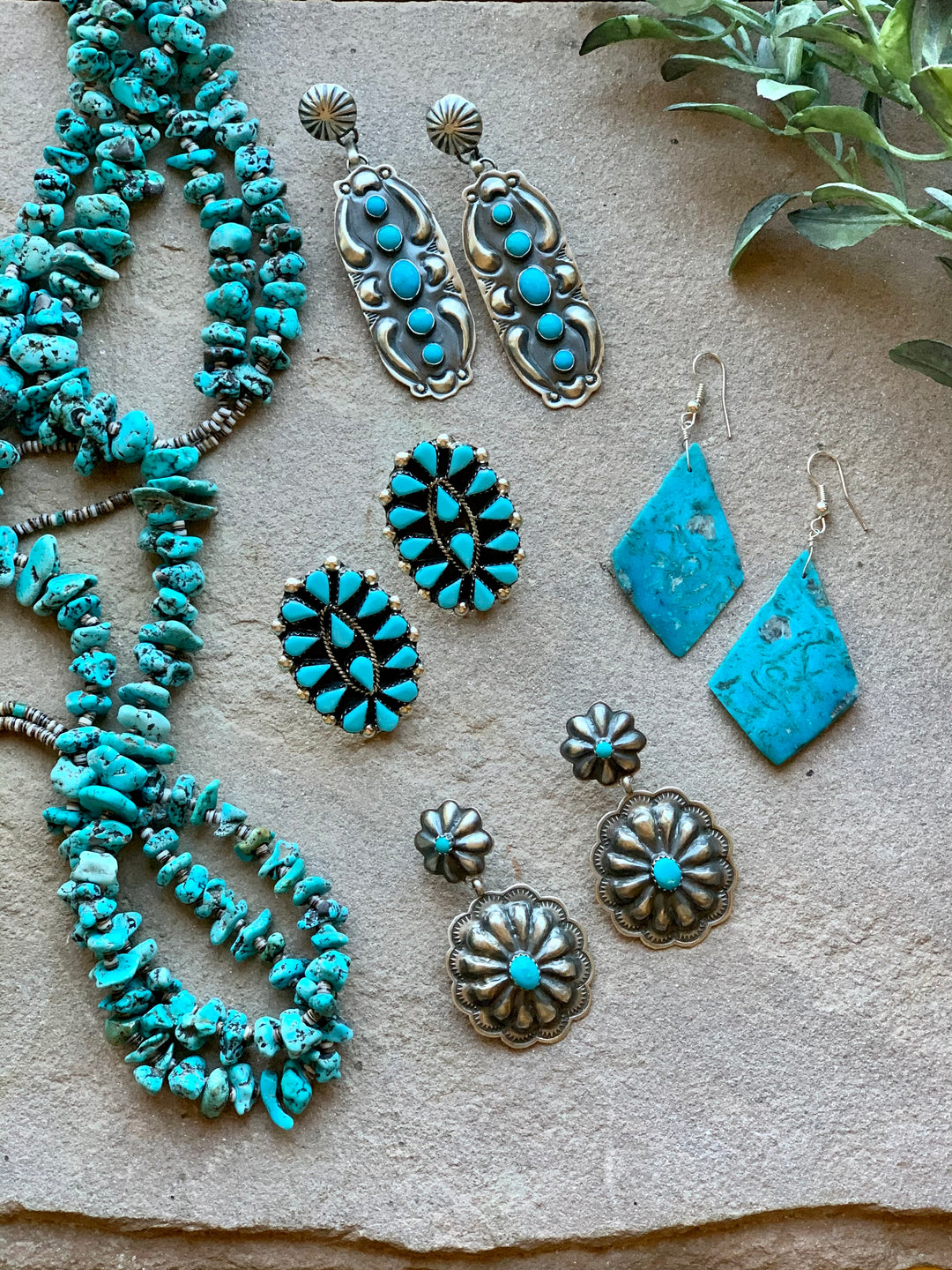 Turquoise & Sterling Silver Earrings