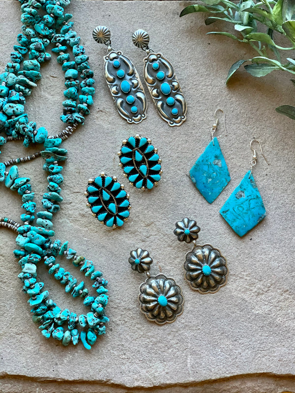 Turquoise & Sterling Silver Earrings