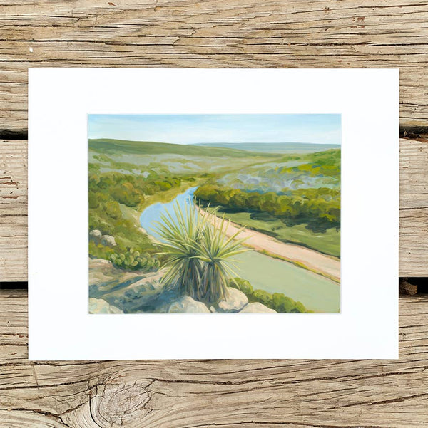 Colorado Bend Print - Texas Art: 8"x10" (matted to 11"x14")