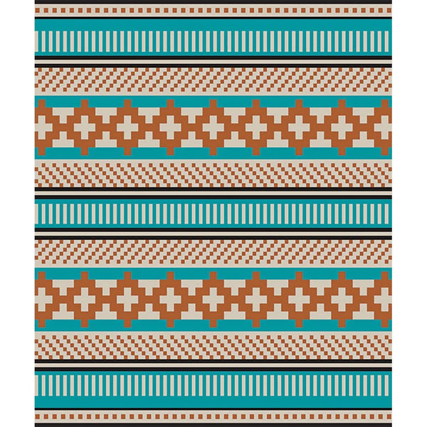 Desert Dweller Southwestern Throw Blanket - Native, Navajo: Standard (50"x60")