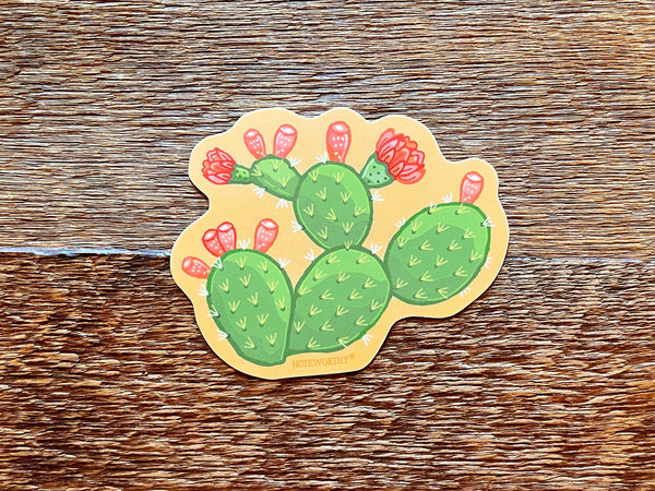 Prickly Pear Cactus Sticker