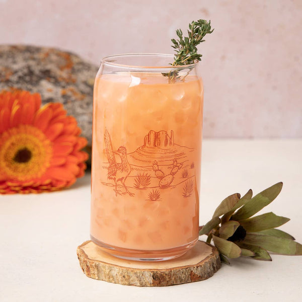 Desert Beer Can Glass