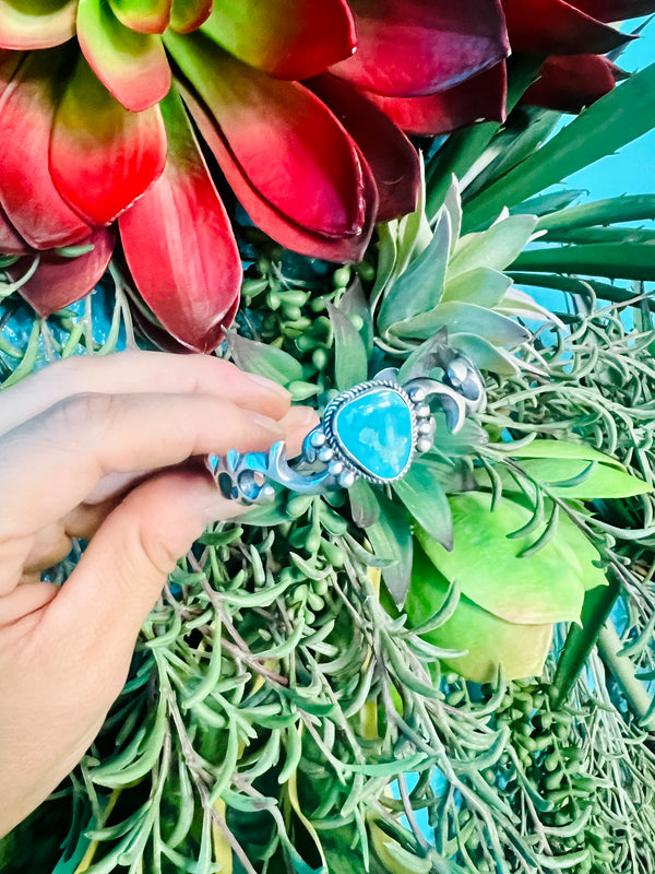 Turquoise Mountain Sandcast Cuff Bracelet