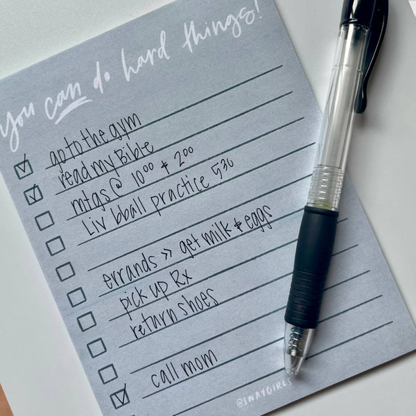 Notepad | You Can Do Hard Things