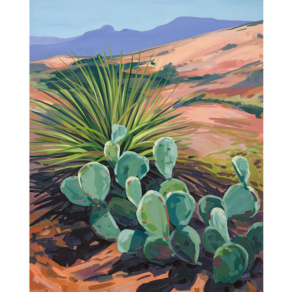 West Texas Summer Art Print: 8"x10" (matted to 11"x14")