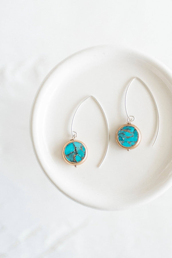 Veda Mosaic Turquoise Earring