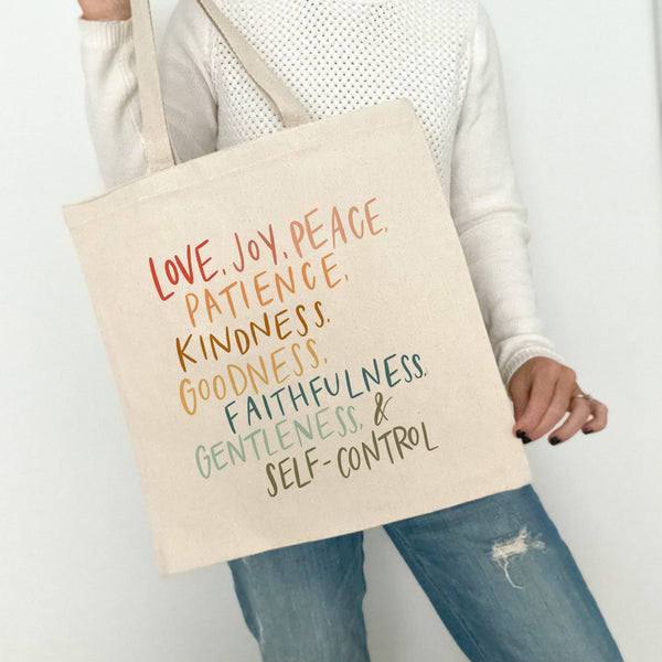 Canvas tote bag | Reusable bag | Fruit of the Spirit