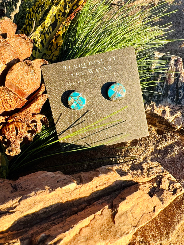 Turquoise Inlay Studs