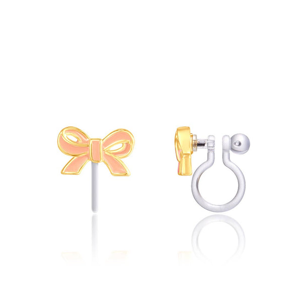 GIRL NATION - CLIP ON Cutie Earrings | Pretty Pink Bow