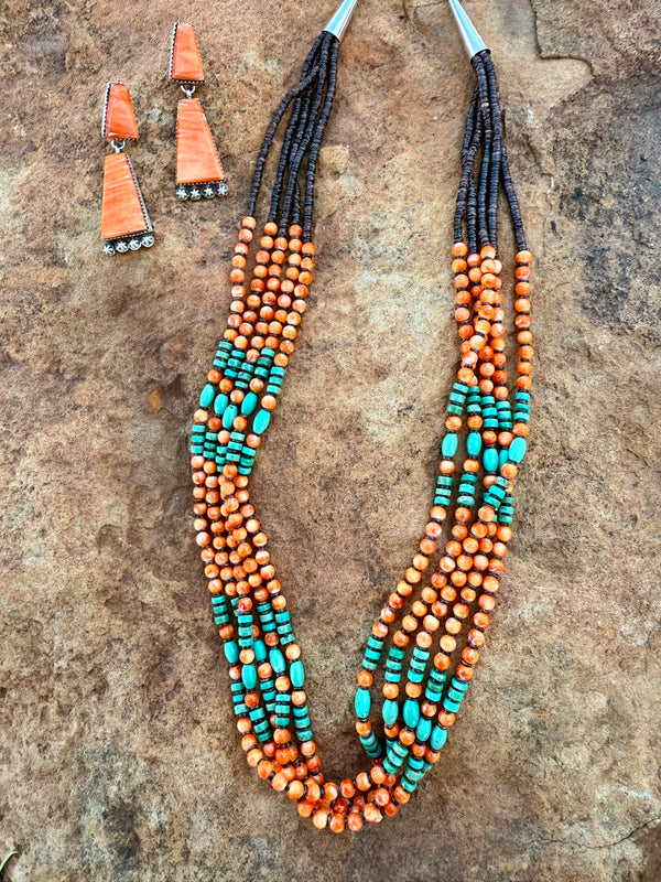 Set - Spiney Oyster Necklace & Earrings