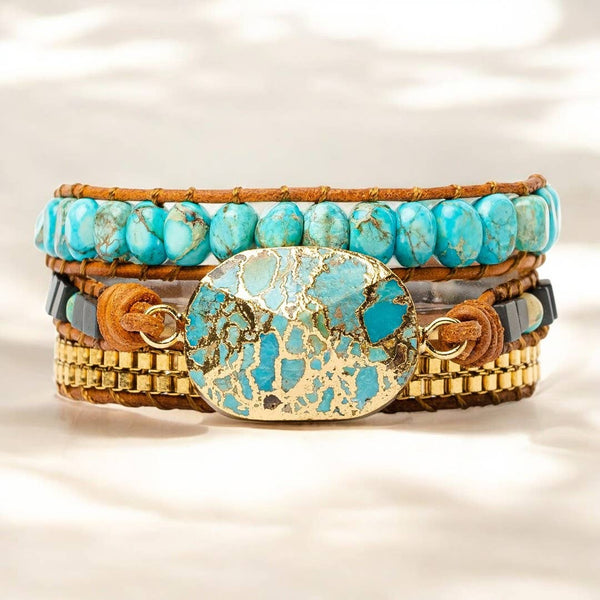 Turquoise Calming Energy Wrap Bracelet
