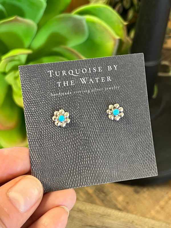 Daisy Turquoise Studs