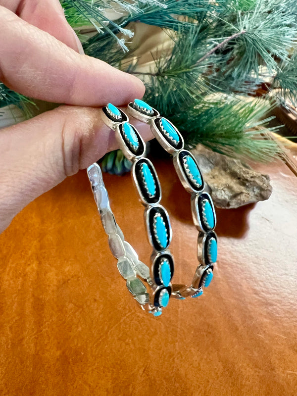 Venti Kingman Turquoise Hoops