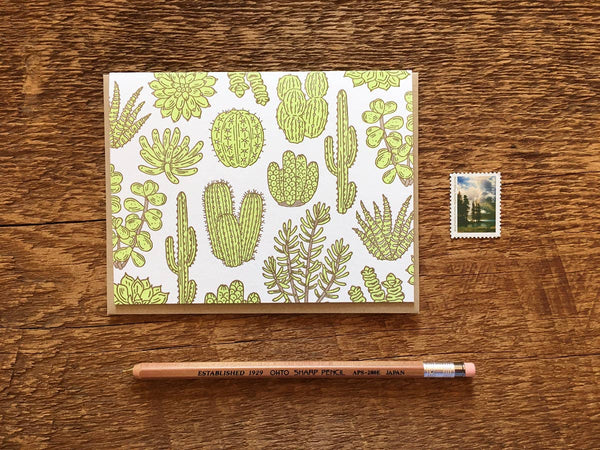 Cacti & Succulents Card: Single Card