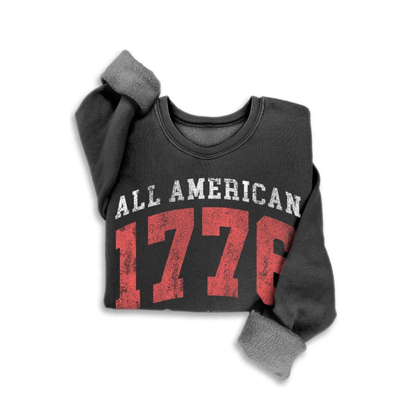 ALL AMERICAN 1776 SWEETHEART MINERAL SWEATSHIRTS: Mineral Navy / S-M-L-XL(1-2-2-1)