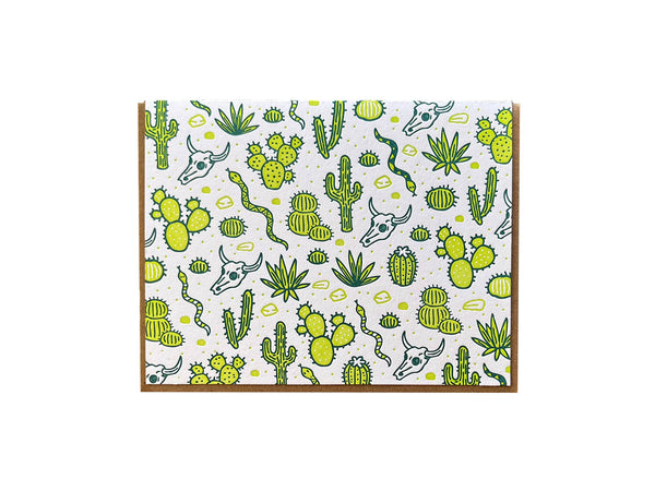 Desert Cactus Card: Boxed Set of 6