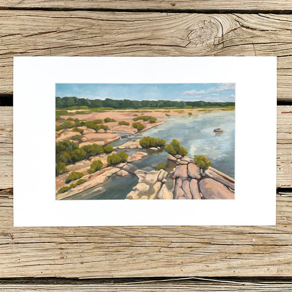 Llano River Print: 8"x12" (matted to 11"x17")