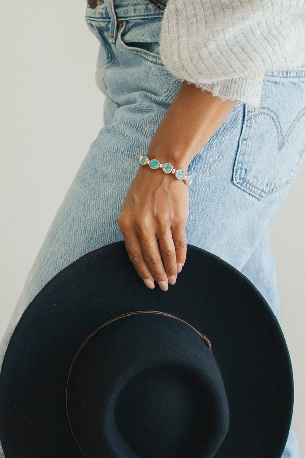 Veda Mosaic Turquoise Bracelet