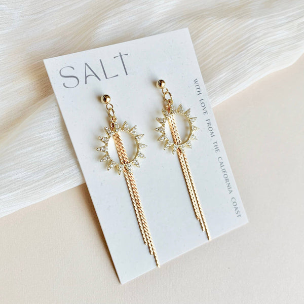 SALT - SUNBURSTS | boho-chic | sun tassel earrings