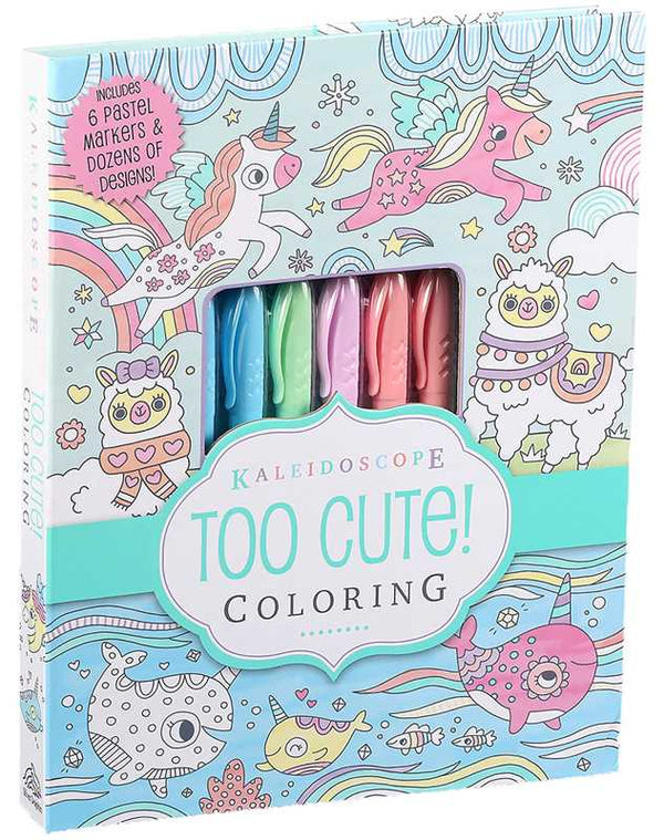 Kaleidoscope: Too Cute! Coloring by: Kit - Paperback; 64 pages / English