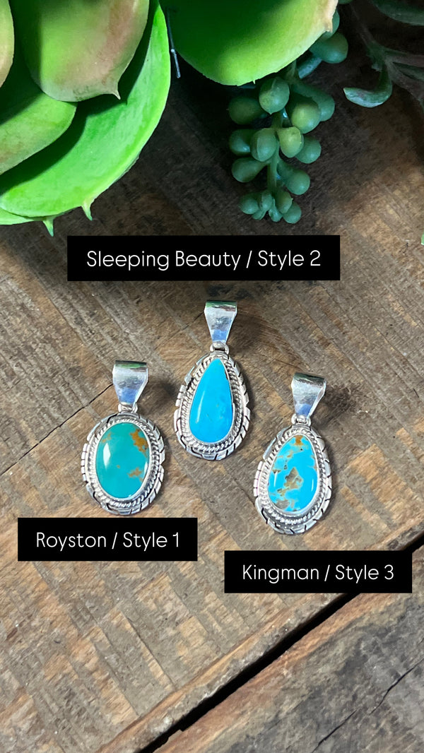 Turquoise Kingman Pendant