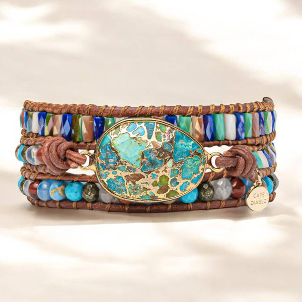 Turquoise Lioness Energy Bracelet