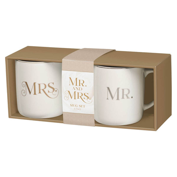 Wedding Gift - Mr. & Mrs. Mug Set 1 Cor. 13:4