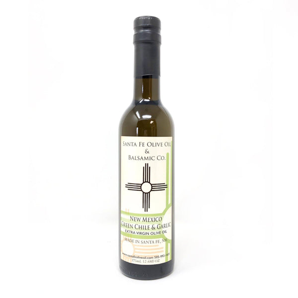 New Mexico Green Chile & Garlic Olive Oil: 375ml | 12.68oz