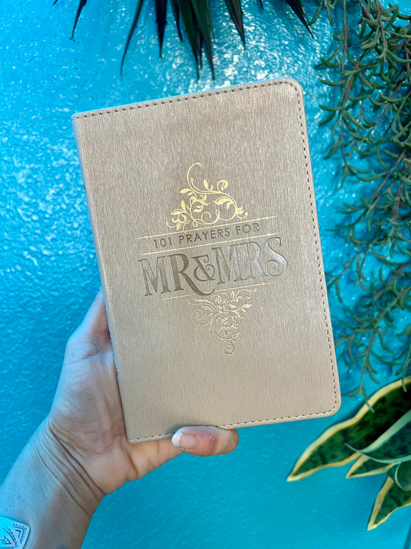 Gift Book 101 Prayers for Mr. & Mrs. Faux Leather