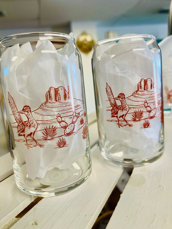 Desert Beer Can Glass