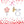 GIRL NATION - CLIP ON Cutie Earrings | Pink Fancy Flower