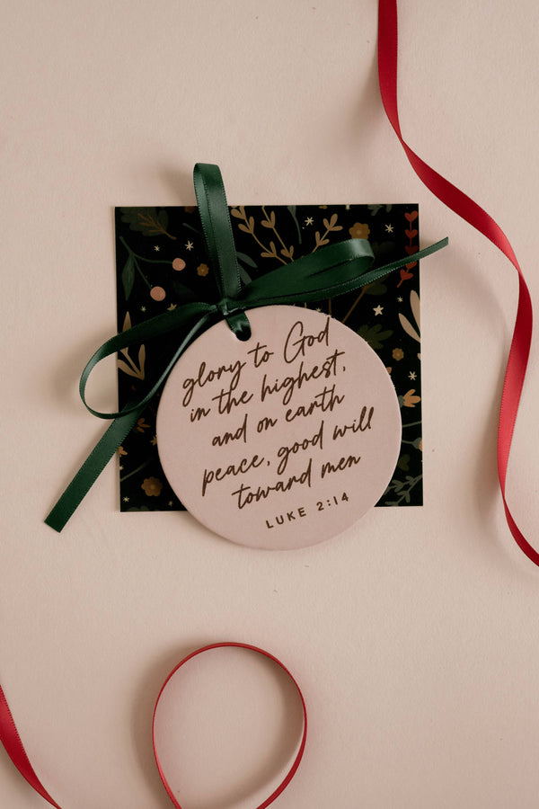 Glory To God Ornament I Christian Faith