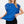SHORT SLEEVE TOP - MINERAL WASHED TRIM : ROYAL BLUE Contemporary