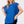 SHORT SLEEVE TOP - MINERAL WASHED TRIM : ROYAL BLUE Contemporary