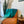 Turquoise Ombré Coastal Throw Blanket - Ocean-Inspired Gradient