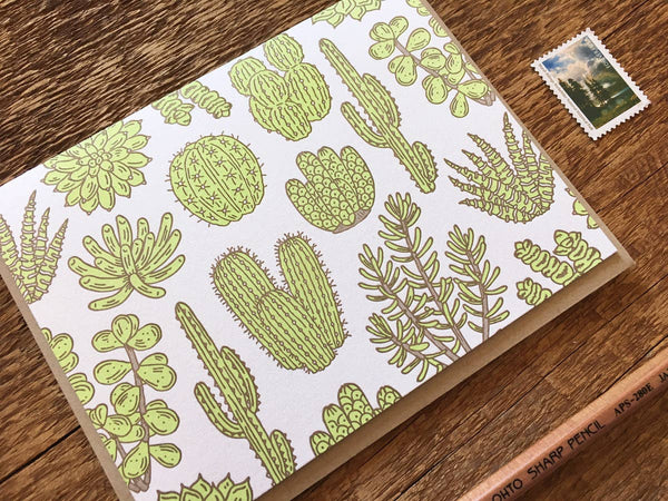 Cacti & Succulents Card: Single Card