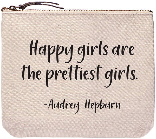 Happy girls are the prettiest girls | Audrey Hepburn | bags