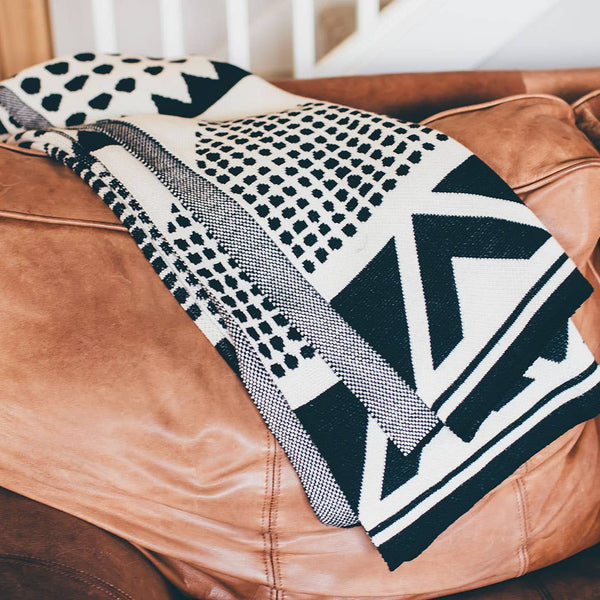 Adobe Boho Geometric Throw Blanket - Cozy, Southwest/Aztec: Standard 50"x60"