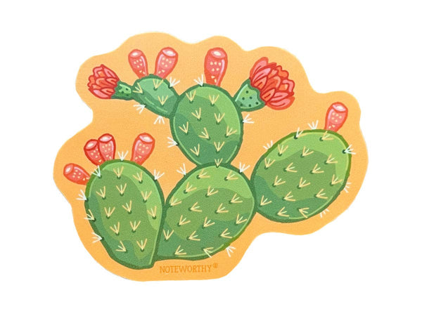 Prickly Pear Cactus Sticker