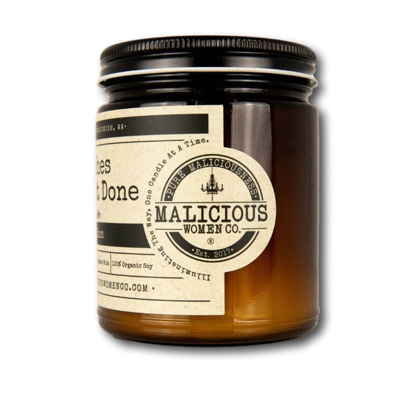 Soy Candle - Bitches Get Shit Done. Scent: Moxie